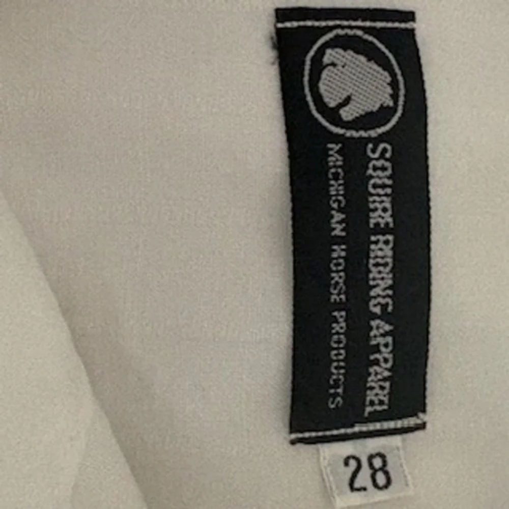 Squire Riding Apparel Youth Shirt Equestrian Western Show‎ White Button Up Sz 28